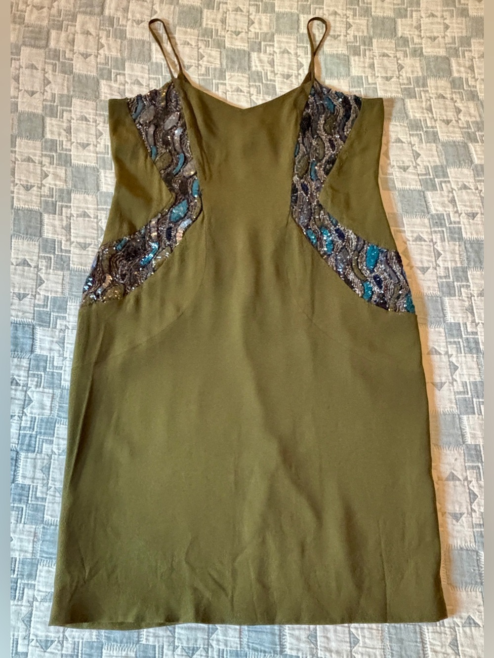 b michael signature Dress with Sequin Accent
